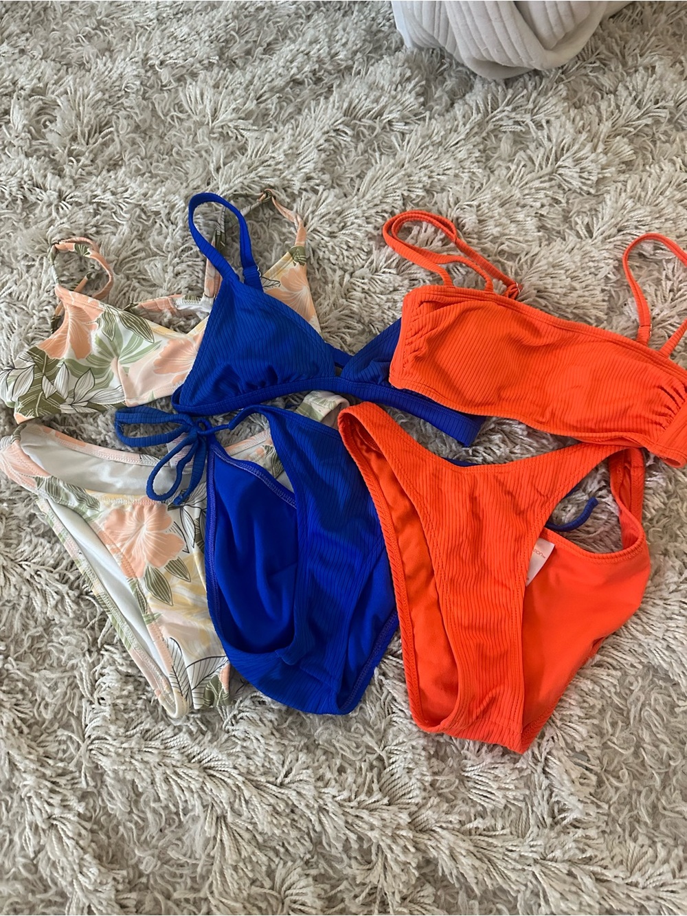 Target Women’s Swim Bikinis - Blue, Orange, Floral